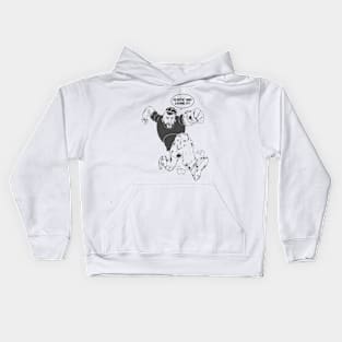 Plastic and loving it! Kids Hoodie